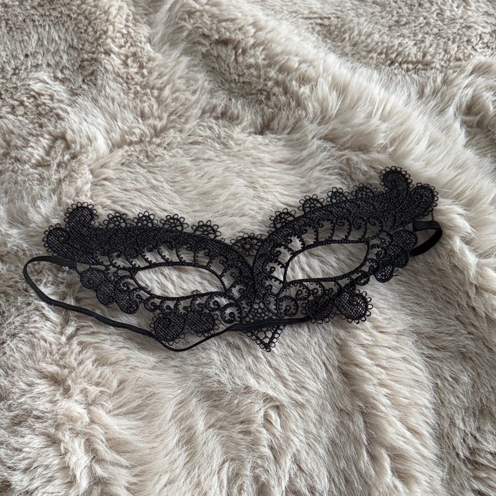 Elegant Black Lace Eye Mask